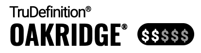 Logo with the word 'RIDGE' in bold black letters.